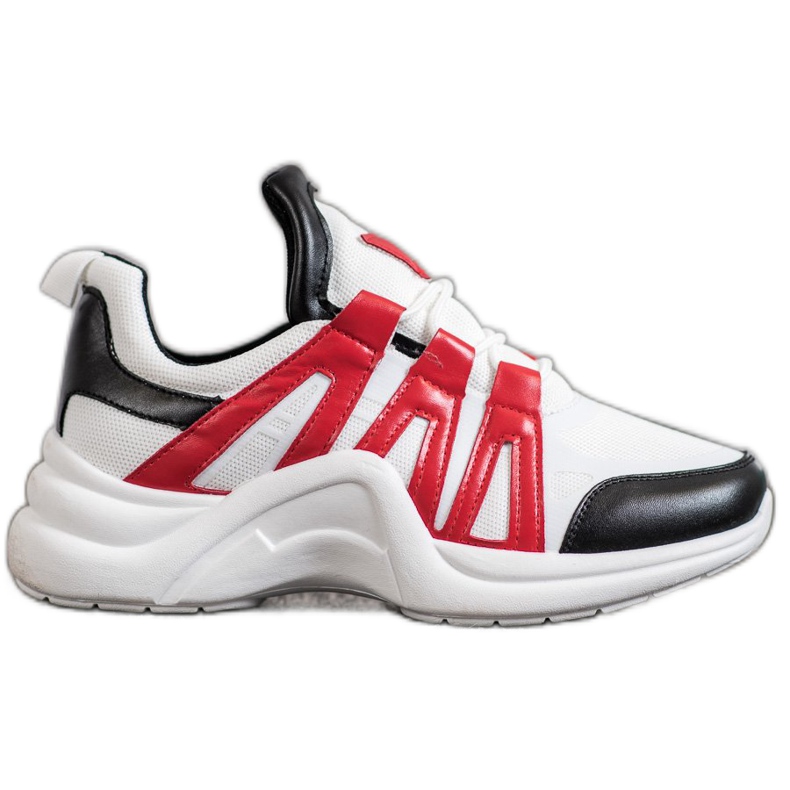 SHELOVET Comfortable Fashion Sneakers white multicolored