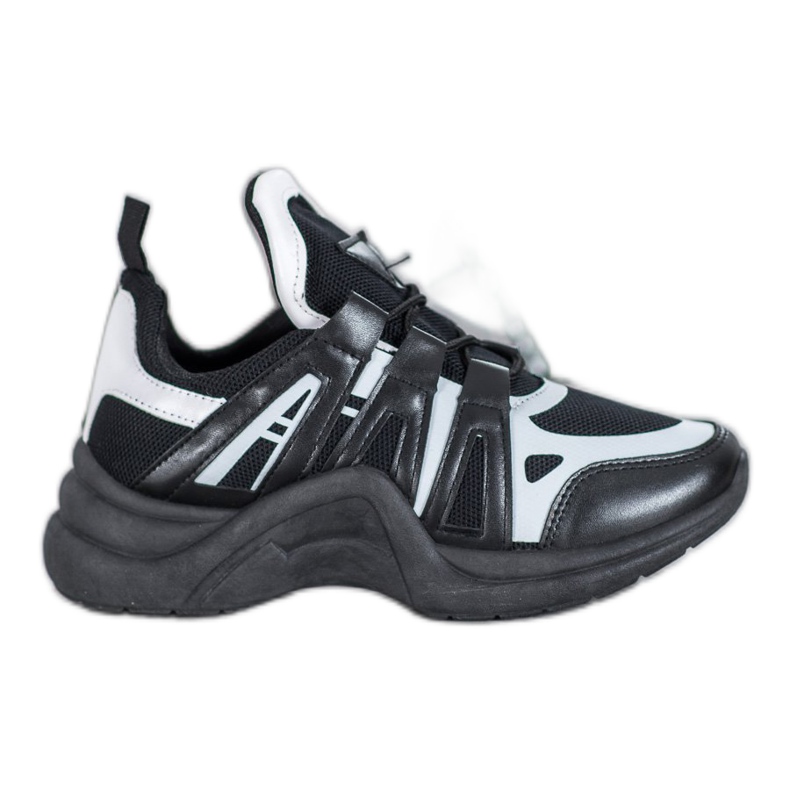 SHELOVET Comfortable Fashion Sneakers white black