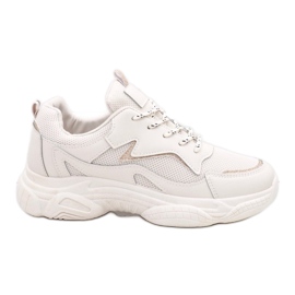 Beige fashionable women's sports shoes 7939-SP Beige fashionable women's sports shoes 7939-SP