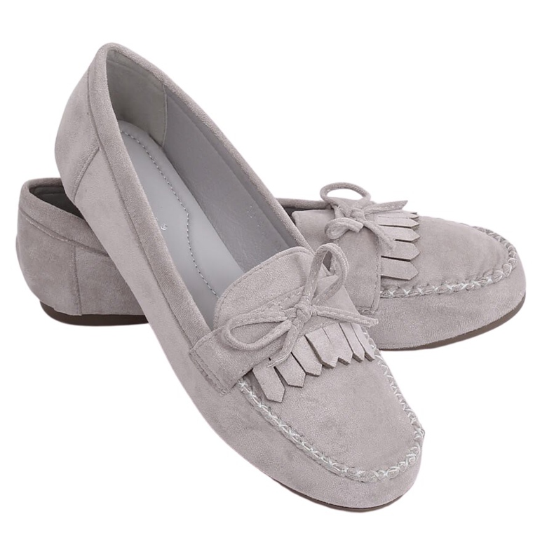 Gray Classic women's loafers 77-202 Gray grey Gray Classic women's loafers 77-202 Gray grey