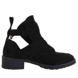 Black cut out boots ZE01P Black