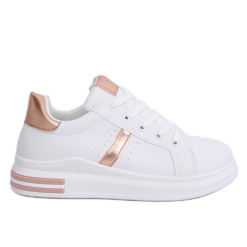 White women's sneakers CC-13 Champagne White women's sneakers CC-13 Champagne