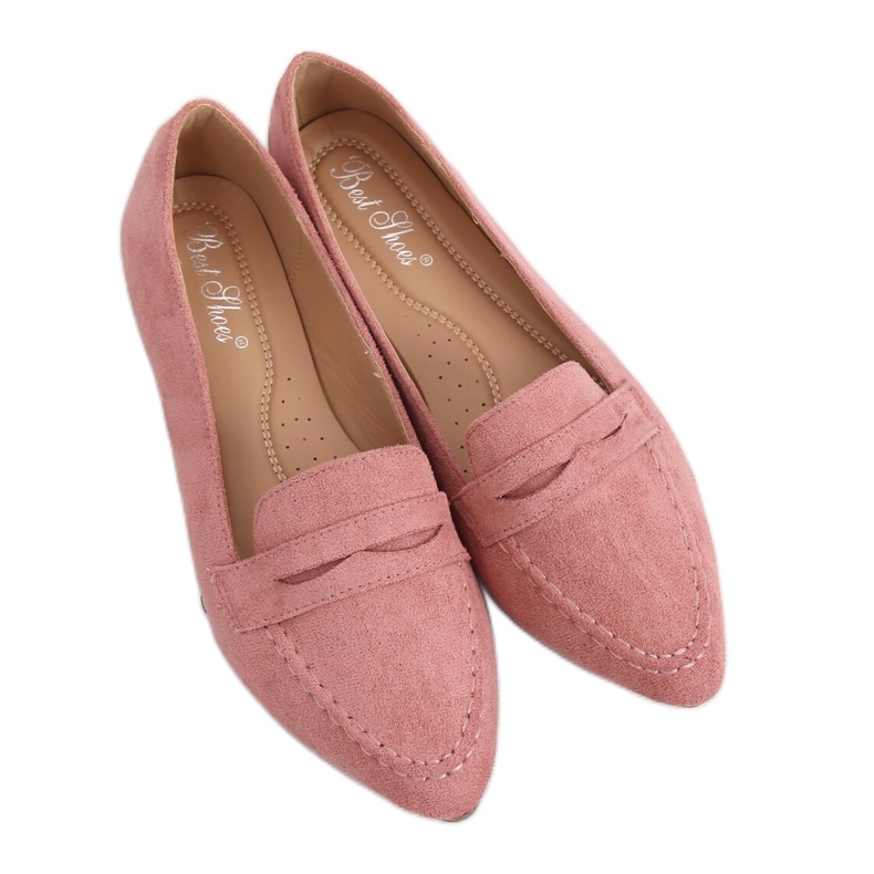 Pink Women's loafers pink CH-1M6 Pink
