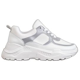 SHELOVET Classic white sneakers
