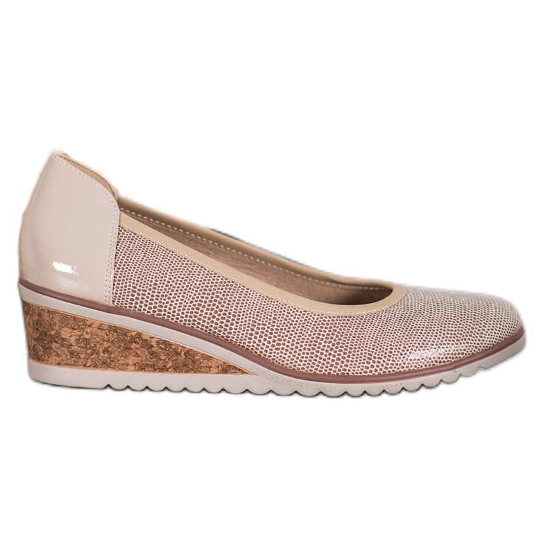 Elegant VINCEZA ballerinas beige brown Elegant VINCEZA ballerinas beige brown