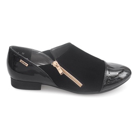 Classic Shoes With Zipper 2060A Black Classic Shoes With Zipper 2060A Black