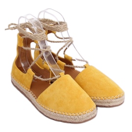 Honey ankle espadrilles JH97P Yellow Honey ankle espadrilles JH97P Yellow