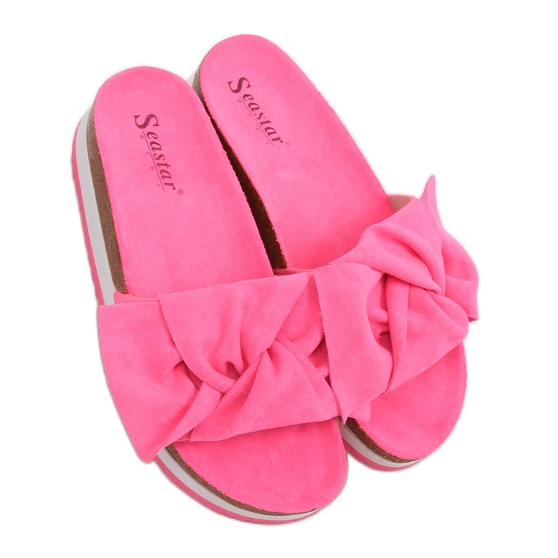 Women's pink slippers SS116P Fushia