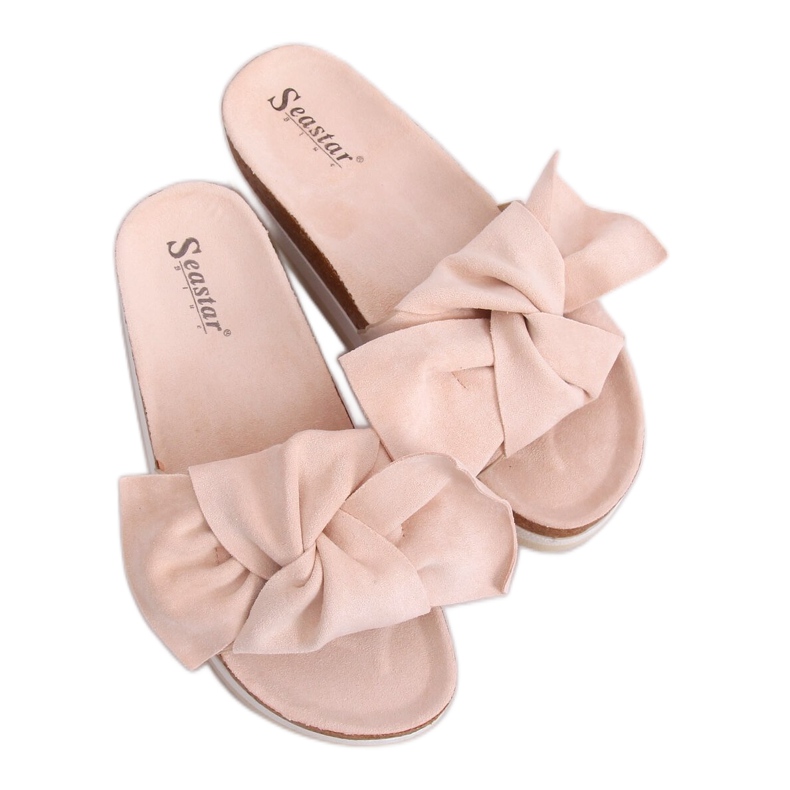 Women's beige slippers SS116P Beige Women's beige slippers SS116P Beige