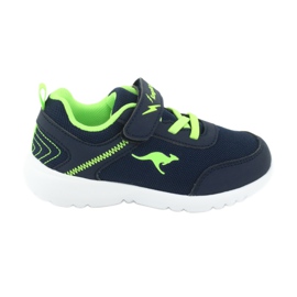 Creed assimilation Agnes Gray KangaROOS sports shoes with Velcro 18508 navy / lime navy blue green -  KeeShoes