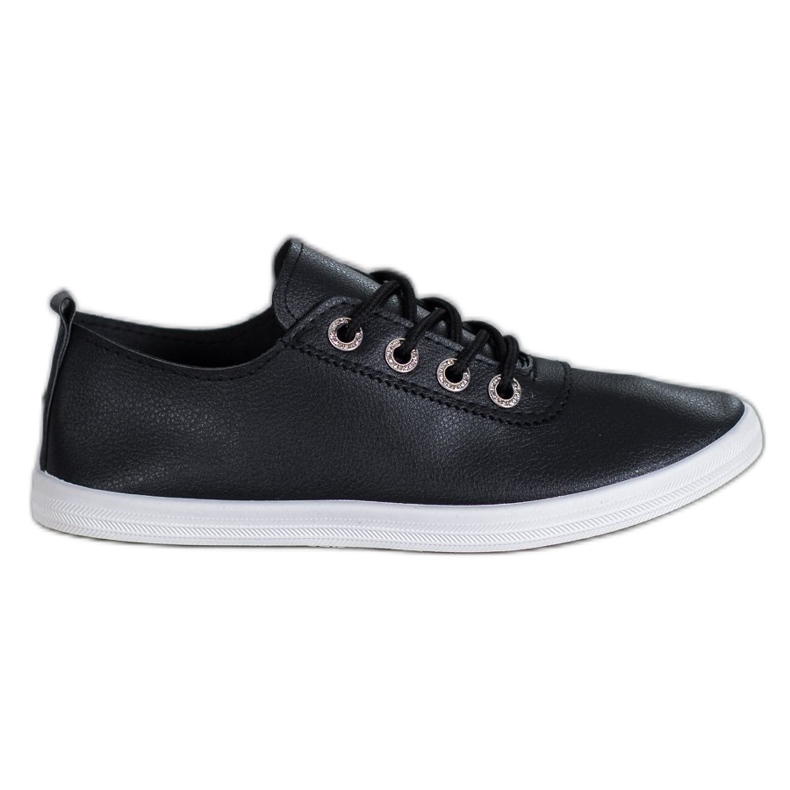 SHELOVET Stylish Sneakers With Eco Leather black SHELOVET Stylish Sneakers With Eco Leather black