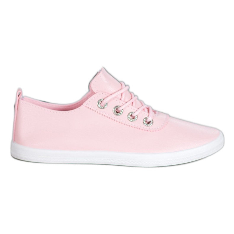 SHELOVET Stylish Sneakers With Eco Leather pink