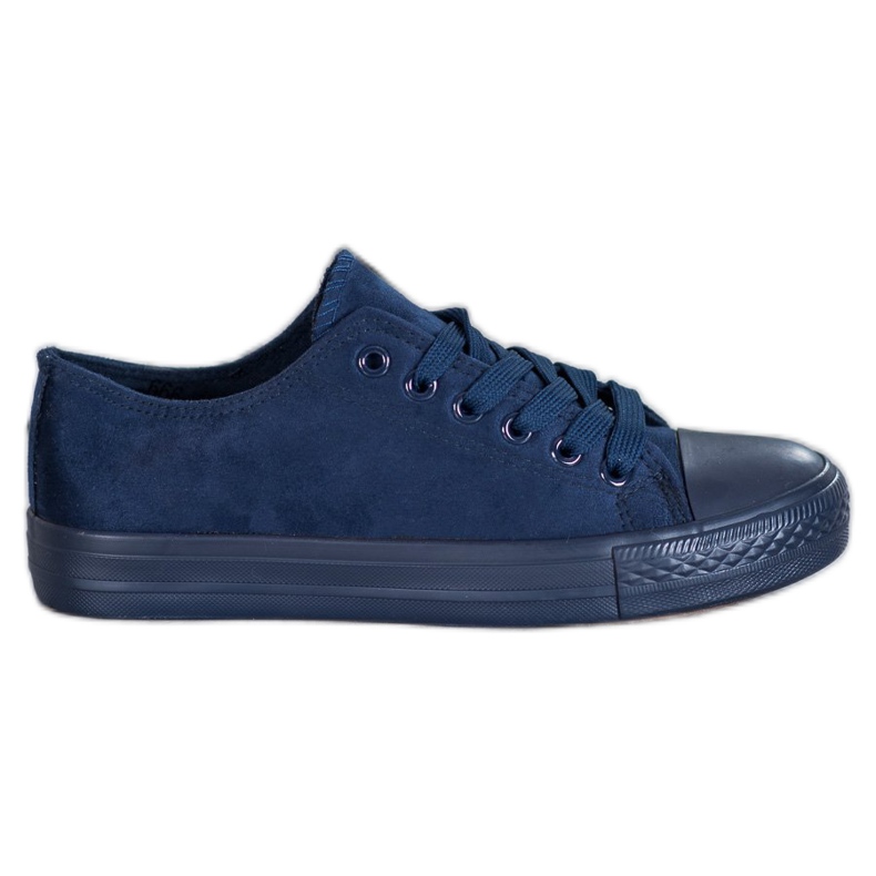 SHELOVET Suede Sneakers navy blue blue SHELOVET Suede Sneakers navy blue blue