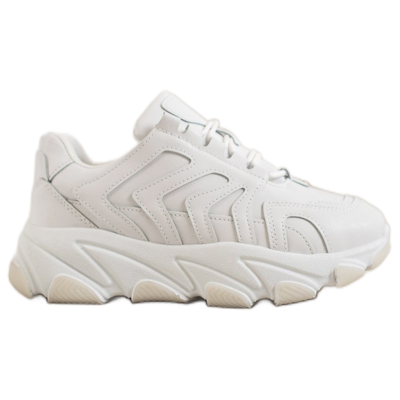 Bella Paris Lace-up Sneakers white
