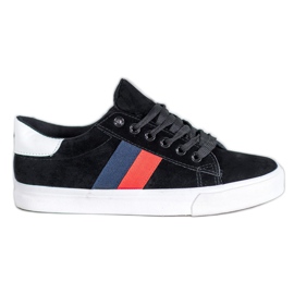 SDS Sports Shoes On Thick Sole black