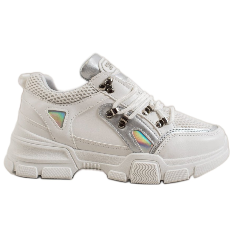 Bella Paris Fashion Sneakers With Mesh white