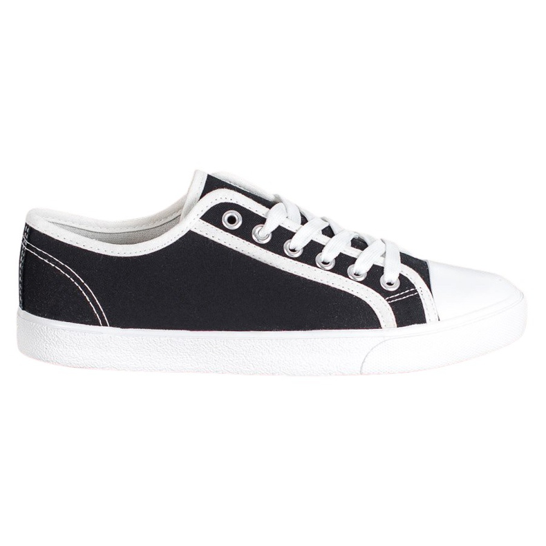 SHELOVET Black Sneakers white