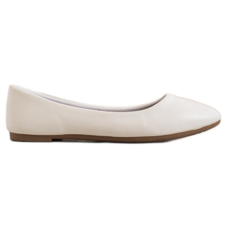 SHELOVET Classic Eco Leather Ballerina white SHELOVET Classic Eco Leather Ballerina white