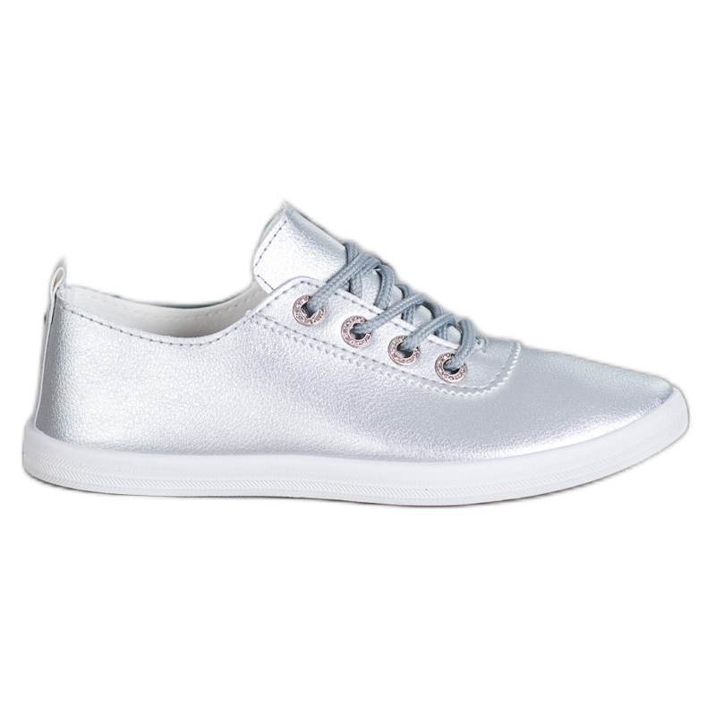 SHELOVET Stylish Sneakers With Eco Leather grey SHELOVET Stylish Sneakers With Eco Leather grey