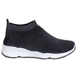 Goodin Sports shoes with crystals black