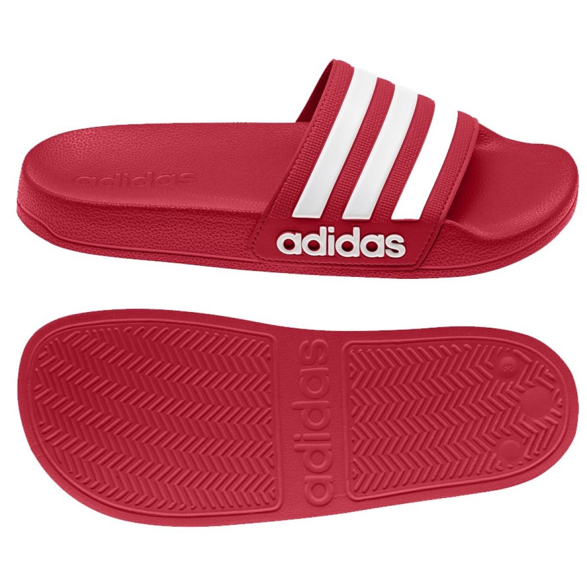 Adilette Aqua Adilette Slippers Rood Adidas Adilette Shower K
