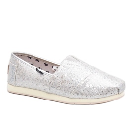 Silver shoes, slip on dogs AG0025 grey Silver shoes, slip on dogs AG0025 grey