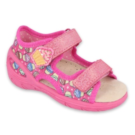 Befado children's shoes 065X136 pink multicolored Befado children's shoes 065X136 pink multicolored
