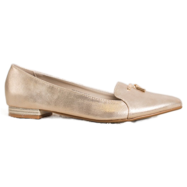 Goodin Shiny golden ballerinas