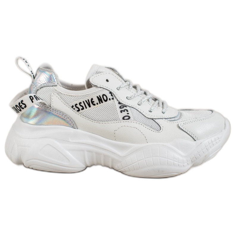 Goodin White Leather Sneakers Goodin White Leather Sneakers