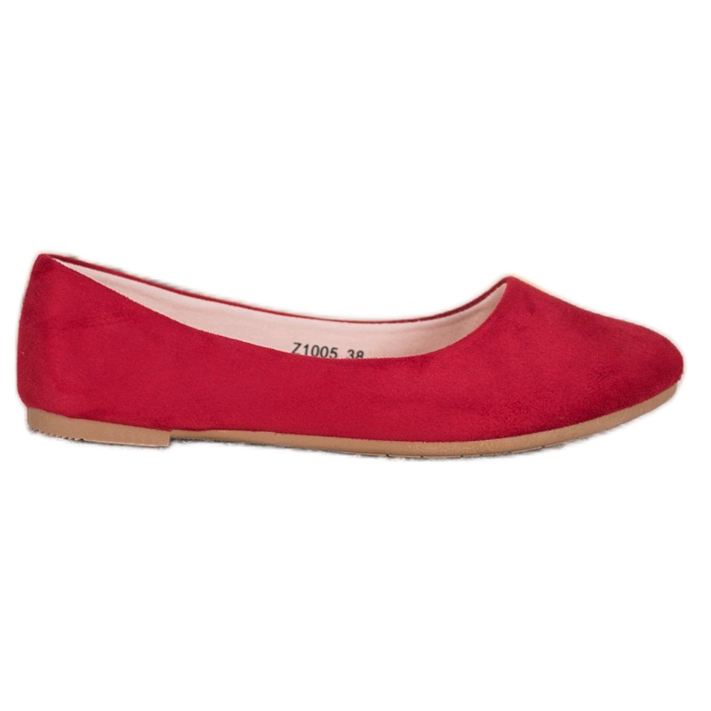 SHELOVET Comfortable ballerinas red