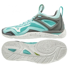 Mizuno Wave Mirage 3 W X1GB195001 handball shoes multicolored blue
