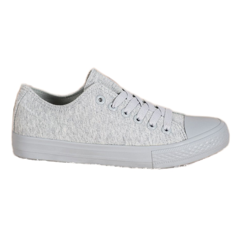SHELOVET Gray Textile Sneakers grey