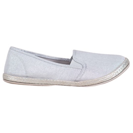 SHELOVET Comfortable Slip On Shoes grey