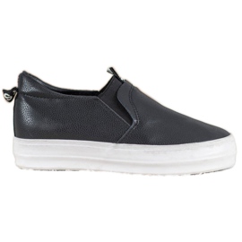 Bona Black Slip On Shoes