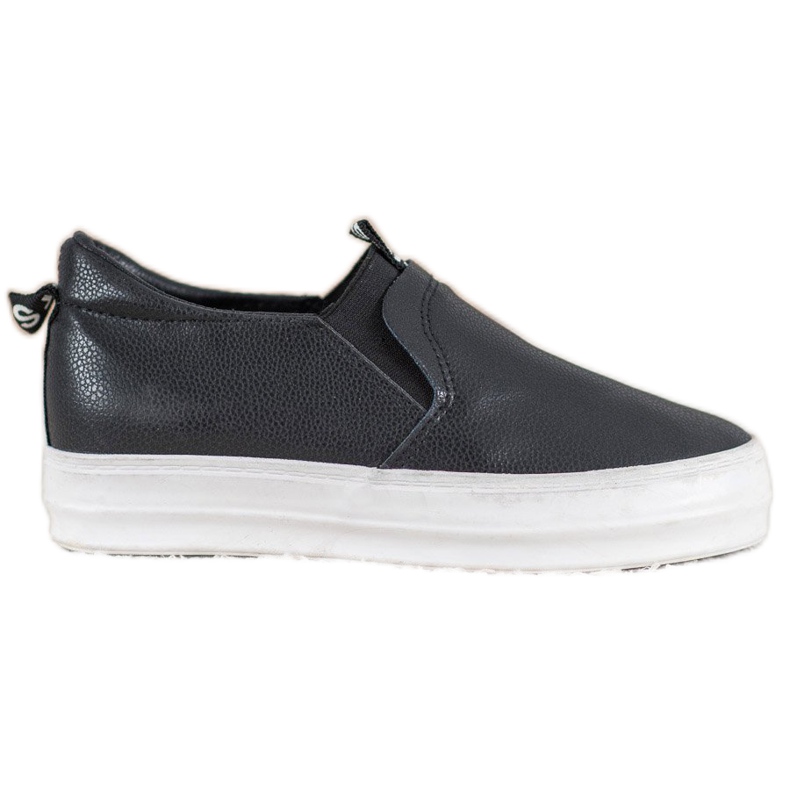 Bona Black Slip On Shoes