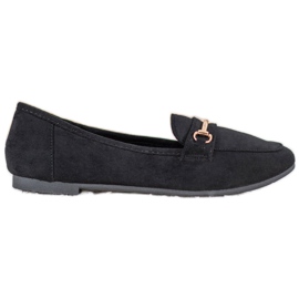 Bestelle Stylish moccasins with ornament black