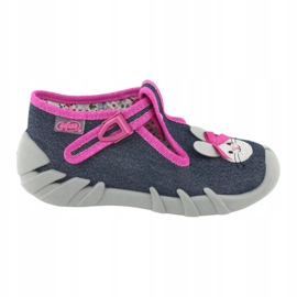 Befado children's shoes 110P379 navy blue pink