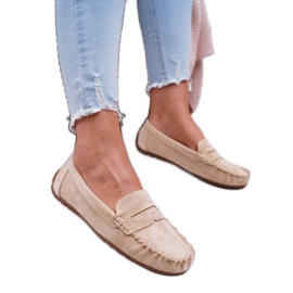 SEA Beige women's loafers T348