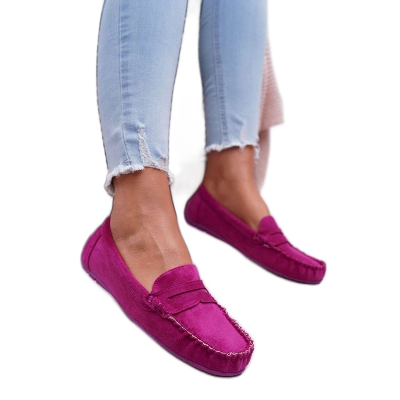 SEA Fuchsia loafers for women T348 pink