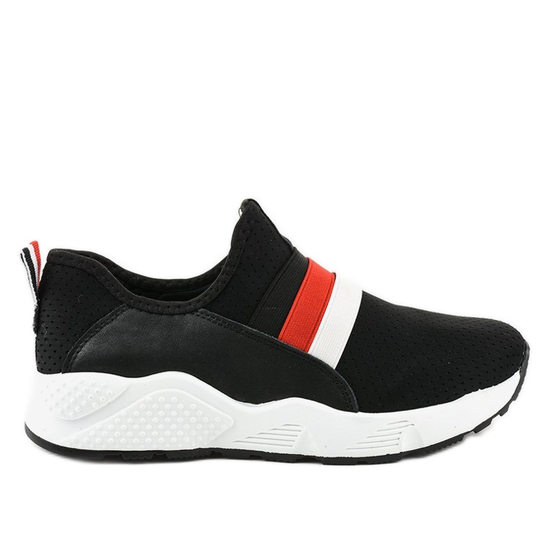 Black sports slip-on shoes NB256P-1