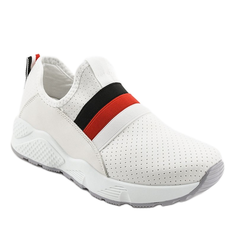 White sports slip-on shoes NB256P-1
