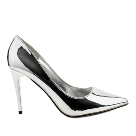 Classic silver lacquered BO-100 heels Classic silver lacquered BO-100 heels