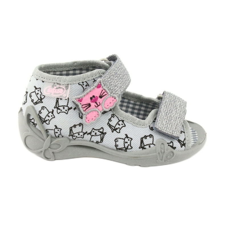 Befado children's shoes 242P102 pink silver grey Befado children's shoes 242P102 pink silver grey