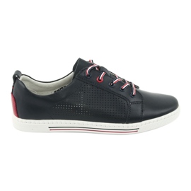 Leather shoes sneakers FILIPPO DP008 red navy blue Leather shoes sneakers FILIPPO DP008 red navy blue