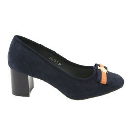 M.Daszyński Ladies' navy blue pumps Mucha Daszyński SA173