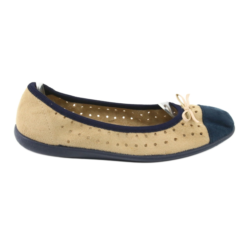 Befado women's ballerinas 309Q006 brown navy blue