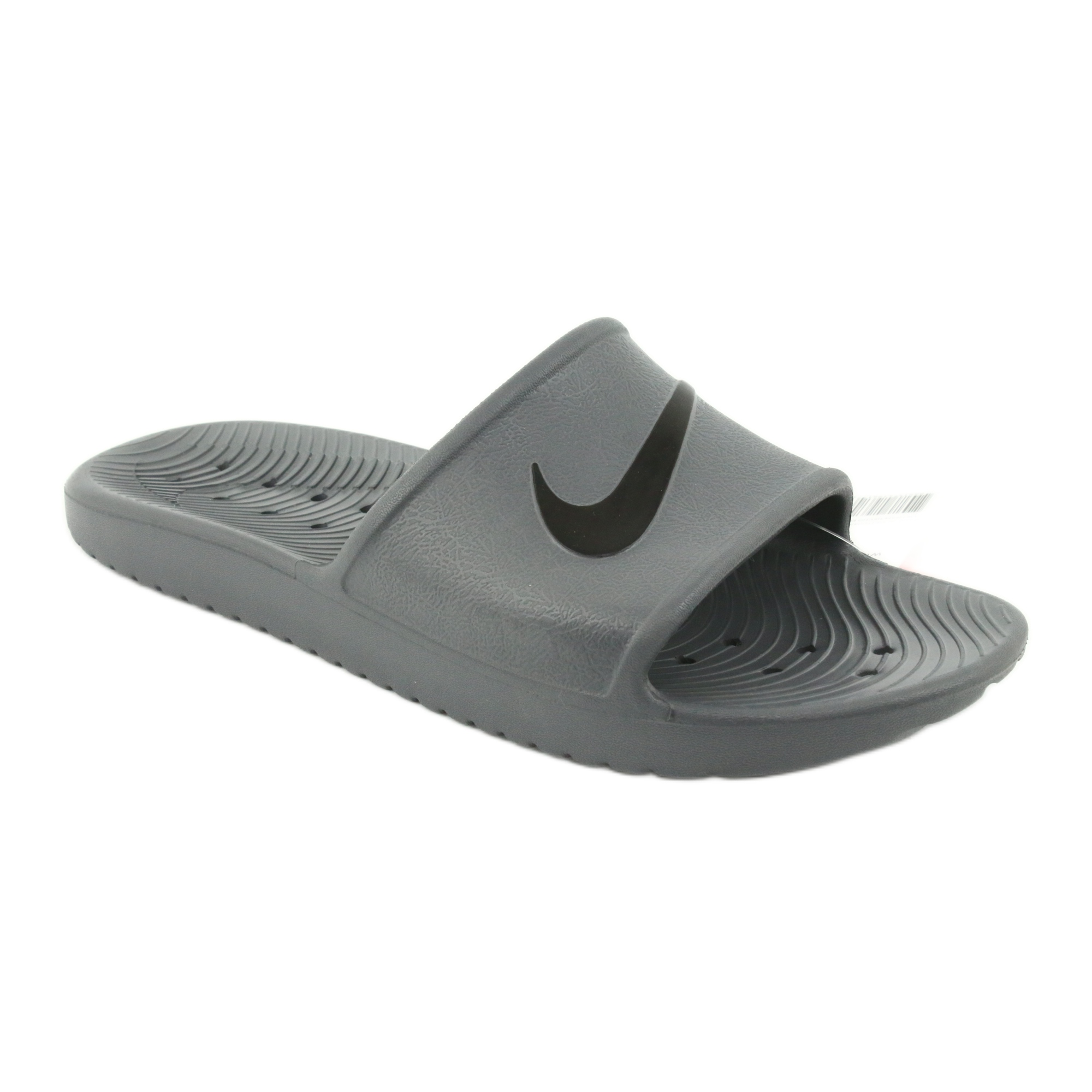nike grey slippers