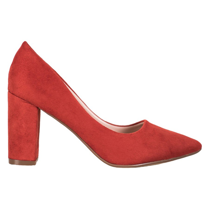 Ideal Shoes Salmon high-heeled pumps multicolored orange