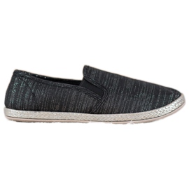 SHELOVET Comfortable Slipons black