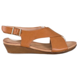 Small Swan Comfortable Camel Sandals brown Small Swan Comfortable Camel Sandals brown